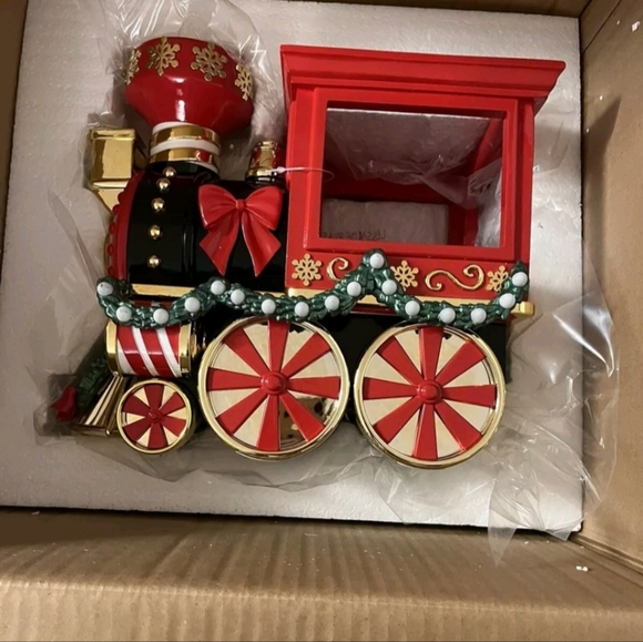 Large Christmas Train Luminary BBW 3-wick Candle Holder HTF Limited Edition 💚 - Picture 2 of 9